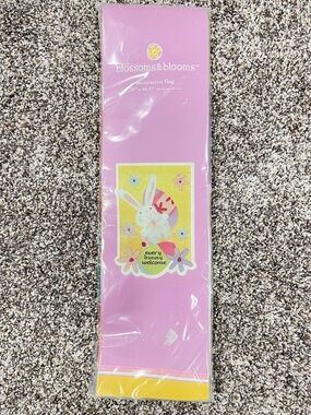 Kohl's Pink Easter Bunny Welcome Decorative Flag